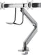 Neomounts NM-D775DXSILVER full motion monitorarm 2 schermen - 10-32