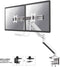 Neomounts NM-D775DXWHITE full motion monitorarm 2 schermen - 10-32