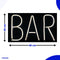 Neon Lamp - BAR - Dimbaar - Incl. Ophanghaakjes - Neon Sign - Neon Verlichting - Neon Led Lamp - Wandlamp
