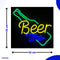 Neon Lamp - BeerTime - Bier - Dimbaar - Incl. Ophanghaakjes - Neon Sign - Neon Verlichting - Neon Led Lamp - Wandlamp
