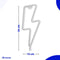 Neon Lamp - Bliksem Warm Wit - USB of Batterijen - Neon Verlichting - Neon Led Lamp - Neon Wandlamp