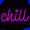 Neon Lamp - Chill Roze - Incl. Ophanghaakjes - Neon Sign - Neon Verlichting - Neon Led Lamp - Wandlamp