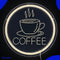 Neon Lamp - Coffee - Incl. Ophanghaakjes - Neon Sign - Neon Verlichting - Neon Led Lamp - Wandlamp