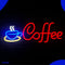 Neon Lamp - Coffee met Mokje - Dimbaar - Incl. Ophanghaakjes - Neon Sign - Neon Verlichting - Neon Led Lamp - Wandlamp