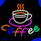 Neon Lamp - Coffee Mok - Incl. Ophanghaakjes - Neon Sign - Neon Verlichting - Neon Led Lamp - Wandlamp