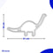 Neon Lamp - Dino - Incl. 3 Batterijen - Neon Verlichting - Neon Led Lamp - Neon Wandlamp