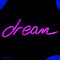 Neon Lamp - Dream Roze - Incl. Ophanghaakjes - Neon Sign - Neon Verlichting - Neon Led Lamp - Wandlamp