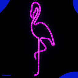 Neon Lamp - Flamingo - Dimbaar - Incl. Ophanghaakjes - Neon Sign - Neon Verlichting - Neon Led Lamp - Wandlamp