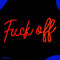 Neon Lamp - Fuck Off - Incl. Ophanghaakjes - Neon Sign - Neon Verlichting - Neon Led Lamp - Wandlamp