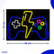 Neon Lamp - Game Controller - Bliksem - Dimbaar - Incl. Ophanghaakjes - Neon Sign - Neon Verlichting - Neon Led Lamp - Wandlamp