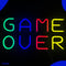 Neon Lamp - Game Over - Dimbaar - Incl. Ophanghaakjes - Neon Sign - Neon Verlichting - Neon Led Lamp - Wandlamp