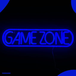 Neon Lamp - Game Zone - Dimbaar - Incl. Ophanghaakjes - Neon Sign - Neon Verlichting - Neon Led Lamp - Wandlamp - Mancave