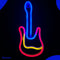 Neon Lamp - Gitaar - Incl. 3 Batterijen - Neon Verlichting - Neon Led Lamp - Neon Wandlamp