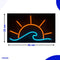 Neon Lamp - Golf Zonsondergang - Dimbaar - Incl. Ophanghaakjes - Neon Sign - Neon Verlichting - Neon Led Lamp - Wandlamp