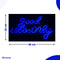 Neon Lamp - Good Vibes Only Blauw - Incl. Ophanghaakjes - Neon Sign - Neon Verlichting - Neon Led Lamp - Wandlamp
