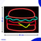 Neon Lamp - Hamburger - Dimbaar - Incl. Ophanghaakjes - Neon Sign - Neon Verlichting - Neon Led Lamp - Wandlamp