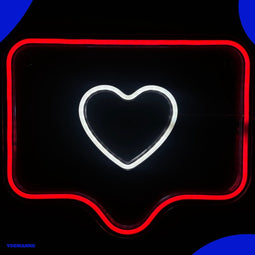 Neon Lamp - Hart Message - Dimbaar - Incl. Ophanghaakjes - Neon Sign - Neon Verlichting - Neon Led Lamp - Wandlamp