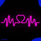 Neon Lamp - Hartslag Roze - Incl. Ophanghaakjes - Neon Sign - Neon Verlichting - Neon Led Lamp - Wandlamp