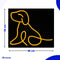 Neon Lamp - Hond - Incl. Ophanghaakjes - Neon Sign - Neon Verlichting - Neon Led Lamp - Wandlamp