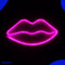 Neon Lamp - Lippen Roze - Incl. 3 Batterijen - Neon Verlichting - Neon Led Lamp - Neon Wandlamp