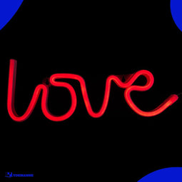Neon Lamp - Love Rood - Incl. 3 Batterijen - Neon Verlichting - Neon Led Lamp - Neon Wandlamp