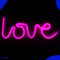 Neon Lamp - Love Roze - USB of Batterijen - Neon Verlichting - Neon Led Lamp - Neon Wandlamp