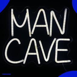 Neon Lamp - MANCAVE - Dimbaar - Incl. Ophanghaakjes - Neon Sign - Neon Verlichting - Neon Led Lamp - Wandlamp