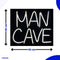 Neon Lamp - MANCAVE - Dimbaar - Incl. Ophanghaakjes - Neon Sign - Neon Verlichting - Neon Led Lamp - Wandlamp