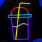 Neon Lamp - Milkshake - Dimbaar - Incl. Ophanghaakjes - Neon Sign - Neon Verlichting - Neon Led Lamp - Wandlamp