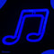 Neon Lamp - Muzieknoot Blauw - Incl. 3 Batterijen - Neon Verlichting - Neon Led Lamp - Neon Wandlamp