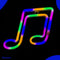 Neon Lamp - Muzieknoot Multicolor - Incl. 3 Batterijen - Neon Verlichting - Neon Led Lamp - Neon Wandlamp