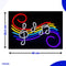 Neon Lamp - Notenbalk - Muziek - Dimbaar - Incl. Ophanghaakjes - Neon Sign - Neon Verlichting - Neon Led Lamp - Wandlamp