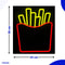 Neon Lamp - Patat / Friet - Dimbaar - Incl. Ophanghaakjes - Neon Sign - Neon Verlichting - Neon Led Lamp - Wandlamp
