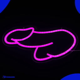 Neon Lamp - Piemel - Incl. Ophanghaakjes - Neon Sign - Neon Verlichting - Neon Led Lamp - Wandlamp
