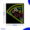 Neon Lamp - Pizza - Incl. Ophanghaakjes - Neon Sign - Neon Verlichting - Neon Led Lamp - Wandlamp