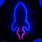 Neon Lamp - Raket - Incl. 3 Batterijen - Neon Verlichting - Neon Led Lamp - Neon Wandlamp