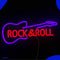 Neon Lamp - Rock & Roll Paars / Rood - Dimbaar - Incl. Ophanghaakjes - Neon Sign - Neon Verlichting - Neon Led Lamp - Wandlamp