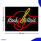 Neon Lamp - Rock & Roll Rood / Geel - Dimbaar - Incl. Ophanghaakjes - Neon Sign - Neon Verlichting - Neon Led Lamp - Wandlamp