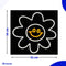 Neon Lamp - Smiley Bloem - Incl. Ophanghaakjes - Neon Sign - Neon Verlichting - Neon Led Lamp - Wandlamp