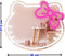 Neon Lamp Spiegel – Hello Kitty – 37,5 x 45 CM - Dimbaar - USB A – Led Verlichting - Incl. Ophangmateriaal