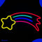 Neon Lamp - Vallende Ster - Incl. Ophanghaakjes - Neon Sign - Neon Verlichting - Neon Led Lamp - Wandlamp