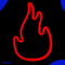 Neon Lamp - Vlam Rood - Incl. 3 Batterijen- Neon Verlichting - Neon Led Lamp - Neon Wandlamp