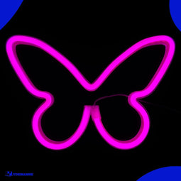 Neon Lamp - Vlinder Roze - Incl. 3 Batterijen - Neon Verlichting - Neon Led Lamp - Neon Wandlamp