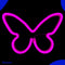 Neon Lamp - Vlinder Roze - Incl. 3 Batterijen - Neon Verlichting - Neon Led Lamp - Neon Wandlamp