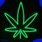 Neon Lamp - Wietplant - Incl. Ophanghaakjes - Neon Sign - Neon Verlichting - Neon Led Lamp - Wandlamp