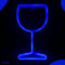 Neon Lamp - Wijnglas Blauw - Incl. 3 Batterijen - Neon Verlichting - Neon Led Lamp - Neon Wandlamp