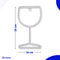 Neon Lamp - Wijnglas Blauw - Incl. 3 Batterijen - Neon Verlichting - Neon Led Lamp - Neon Wandlamp
