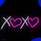 Neon Lamp - XOXO Hartje - Dimbaar - Incl. Ophanghaakjes - Neon Sign - Neon Verlichting - Neon Led Lamp - Wandlamp