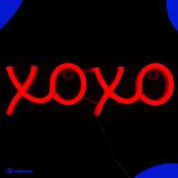 Neon Lamp - XOXO Rood - Incl. 3 Batterijen - Neon Verlichting - Neon Led Lamp - Neon Wandlamp