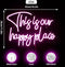 Neon Mood Light Board - This is Our Happy Place - Dimbaar